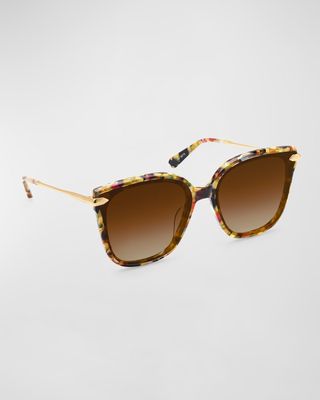 Dede Nylon Acetate & Metal Butterfly Sunglasses
