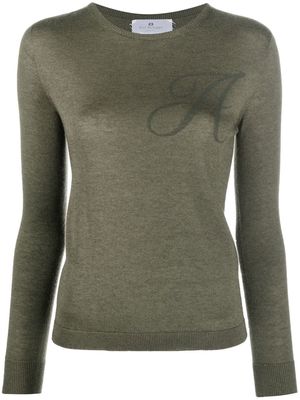 Dee Ocleppo A initial-print knitted top - Green