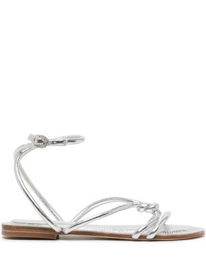 Dee Ocleppo Barbados leather sandals - Silver