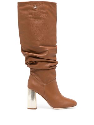 Dee Ocleppo Bethany 95mm knee-high leather boots - Brown