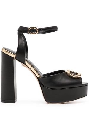 Dee Ocleppo Brigitte 85mm leather sandals - Black