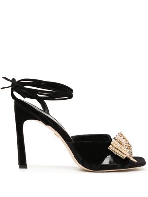 Dee Ocleppo Gina 95mm velvet sandals - Black