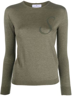 Dee Ocleppo S initial-print knitted top - Green