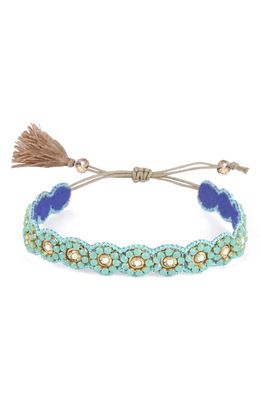 Deepa Gurnani Auli Bracelet in Turquoise
