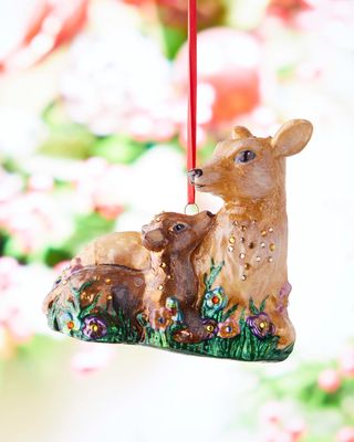Deer and Fawn Christmas Ornament