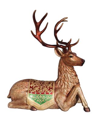 Deer Laying Down Outdoor Christmas Decoration, 30"