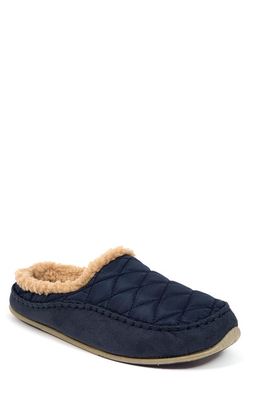 Deer Stags Slipperooz Almo Faux Shearling Clog Slipper in Navy