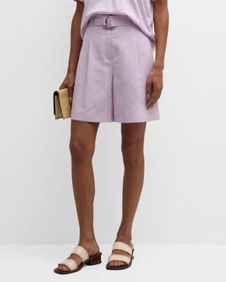 Degraw Pleated Wide-Leg Shorts