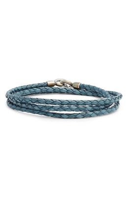 Degs & Sal Braided Wrap Bracelet in Blue
