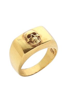 Degs & Sal Skull Ring in Gold