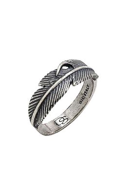 Degs & Sal The Feather Recycled Sterling Silver Ring