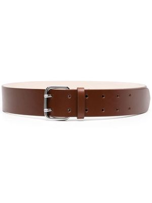 Déhanche Hutch double-punched suede belt - Brown