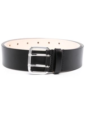 Déhanche Hutch wide leather belt - Black