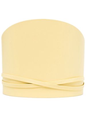 Déhanche Undone corset leather belt - Yellow