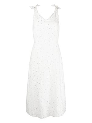 Deiji Studios linen knotted dress - White