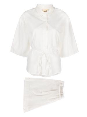 Deiji Studios organic-cotton pajama set - White