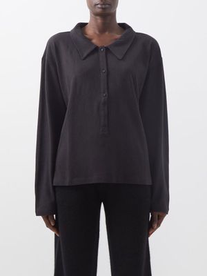 Deiji Studios - The Subtle Hemp-blend Jersey Shirt - Womens - Black