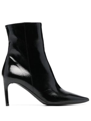 Del Carlo 80mm pointed-toe ankle boots - Black