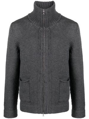 Del Carlo chunky-knit merino wool cardigan - Grey