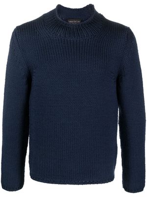 Del Carlo chunky-knit merino wool jumper - Blue