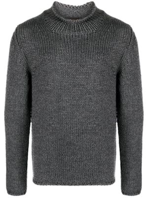 Del Carlo chunky-knit merino wool jumper - Grey
