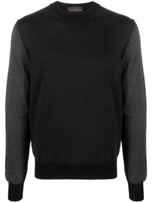 Del Carlo fine-knit merino wool jumper - Black