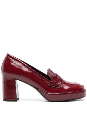 Del Carlo Holly 55mm leather pumps - Red