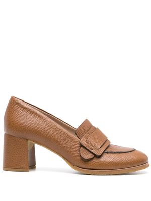 Del Carlo Holly 65mm leather pumps - Brown