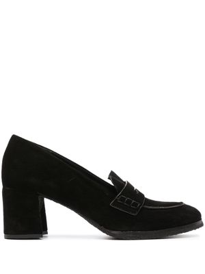 Del Carlo Holly 65mm suede loafers - Black