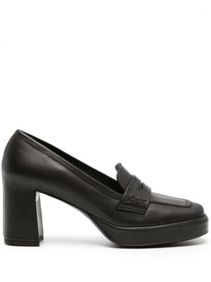 Del Carlo Lisboa 11621 75mm leather loafers - Black