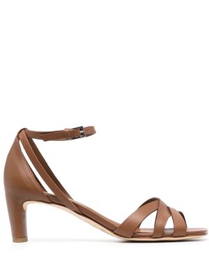 Del Carlo Moor 55mm open-toe sandals - Brown