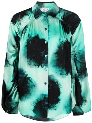 Del Core abstract-print shirt - Green