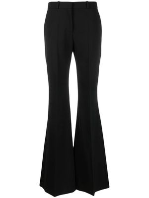 Del Core high-waisted flared trousers - Black