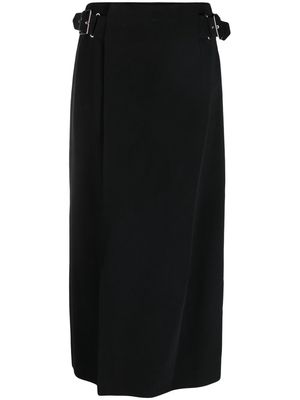 Del Core high-waisted wraparound skirt - Black