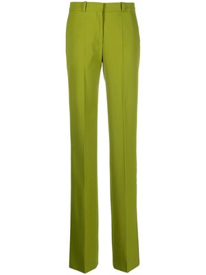 Del Core pressed-crease straight-leg trousers - Green
