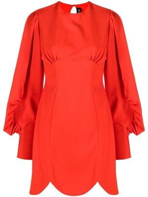 DEL CORE puff-sleeve mini dress - Red