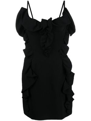 Del Core ruffled mini dress - Black