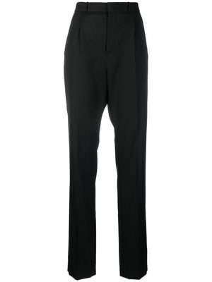 DEL CORE tapered high-waist trousers - Black