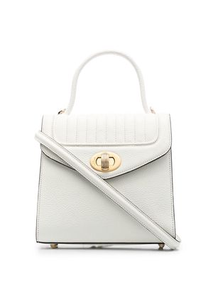 DELAGE quilted-finish tote bag - White