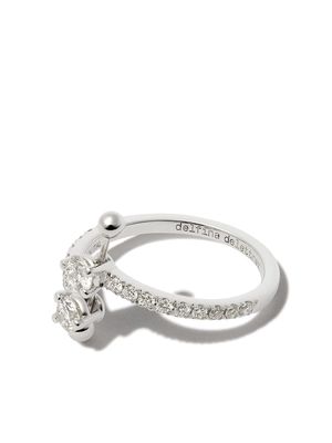 Delfina Delettrez 18kt white gold Contrariè diamond ring - Silver
