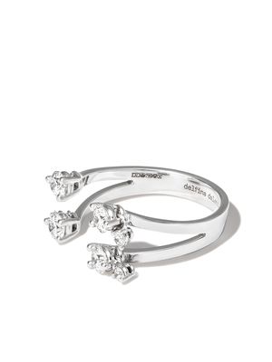 Delfina Delettrez 18kt white gold Dancing Diamonds Dots ring - Silver