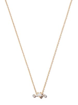 Delfina Delettrez 18kt yellow and white gold Two in One diamond necklace