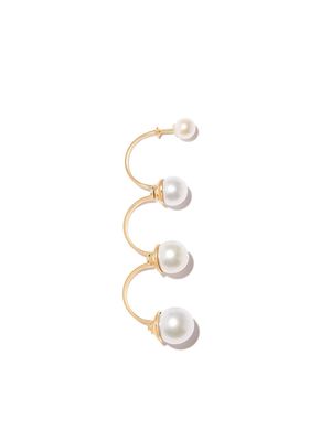 Delfina Delettrez 18kt yellow gold Multi Pearl single drop earring