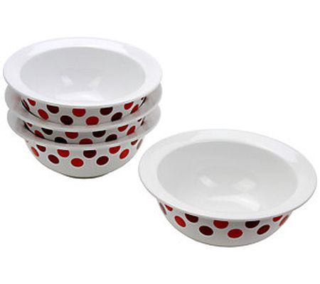 Delish Set of 4 Porcelain Fruit Bowls