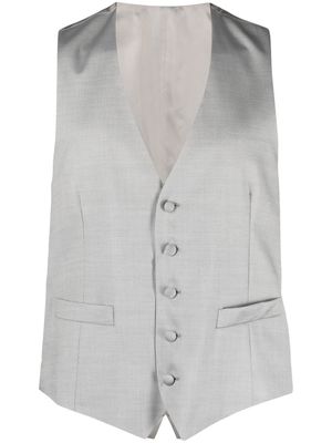 Dell'oglio button-front tailored waistcoat - Grey