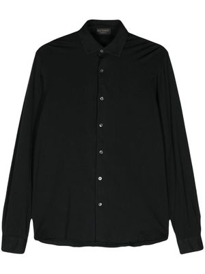 Dell'oglio button-up cotton shirt - Black