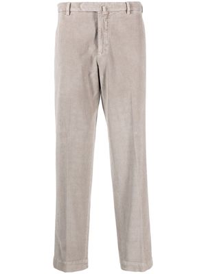 Dell'oglio corduroy tapered-leg trousers - Grey