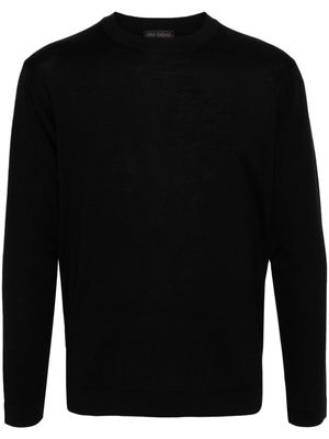 Dell'oglio crew-neck merino wool jumper - Black