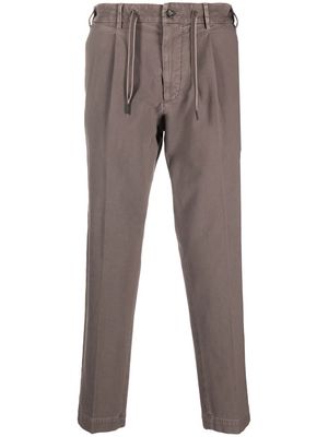 Dell'oglio drawstring-waistband chino trousers - Brown