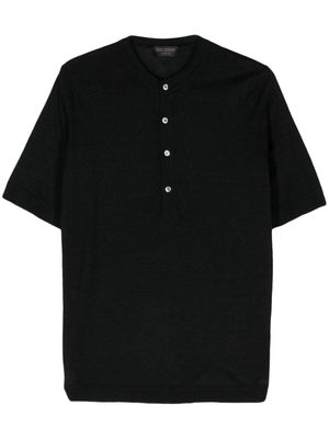 Dell'oglio Henley short-sleeve T-shirt - Black